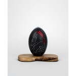 Barbara’s Aboriginal Fine Arts Emu Egg - Figure and Leaves