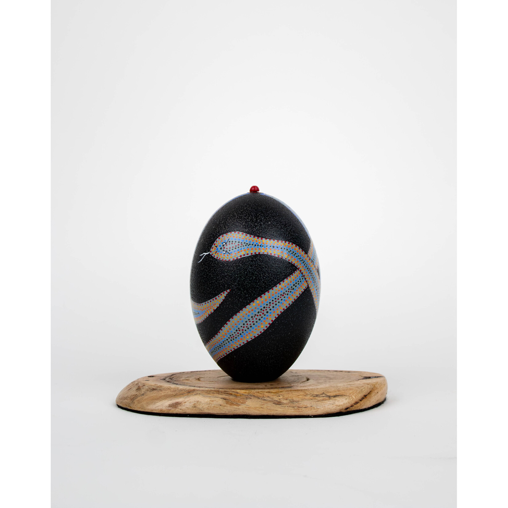 Barbara’s Aboriginal Fine Arts Emu Egg - Snake