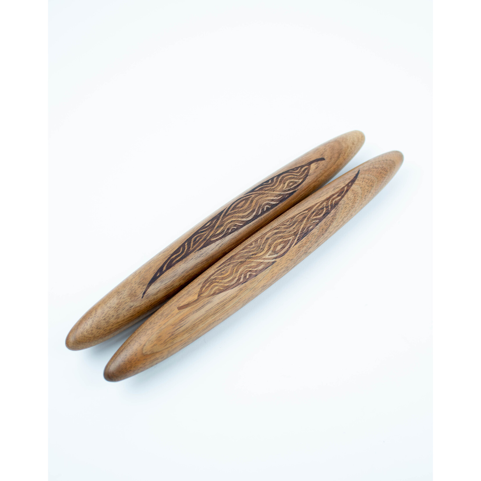 Ngarga Warendj Clapsticks with Gum Leaves