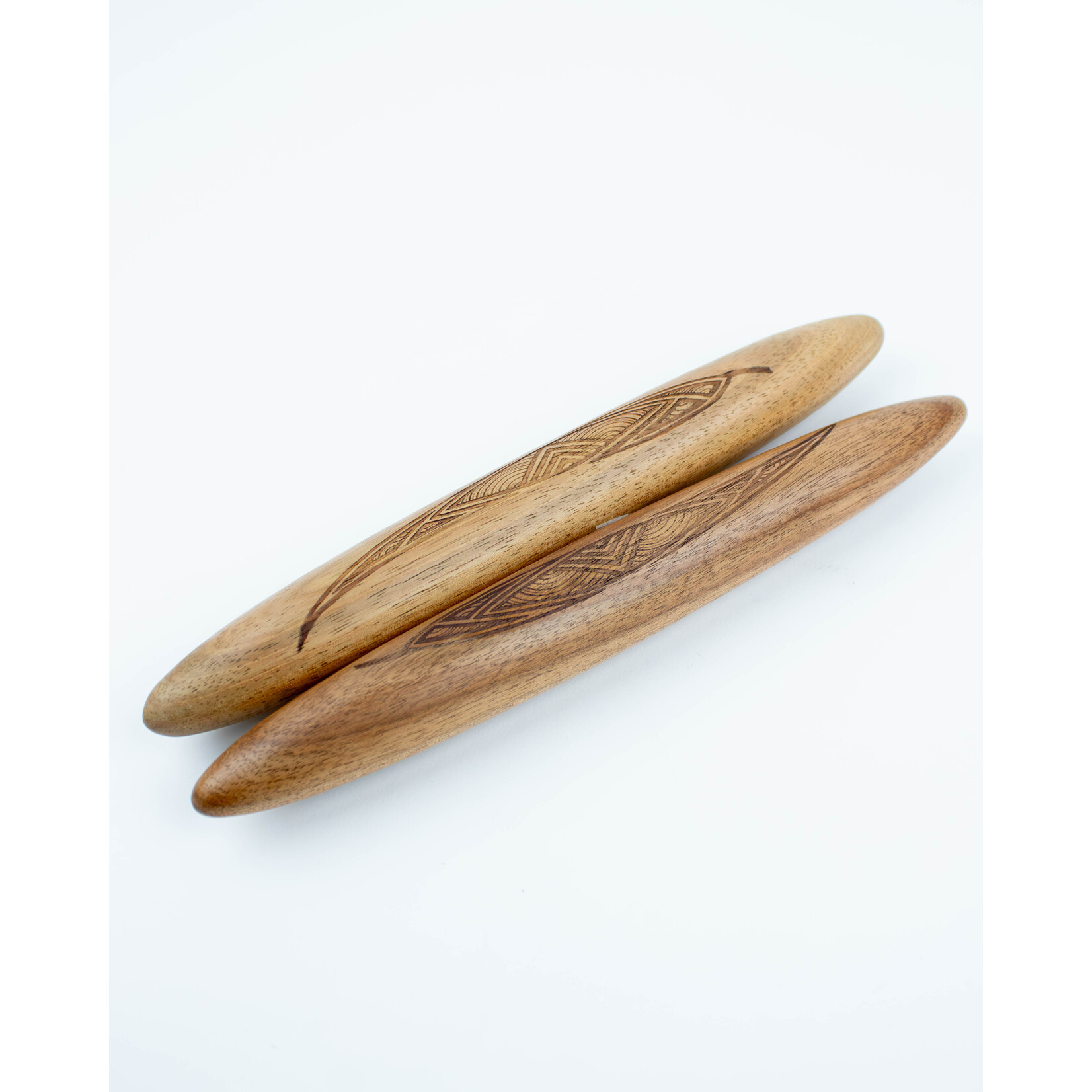 Ngarga Warendj Clapsticks with Gum Leaves