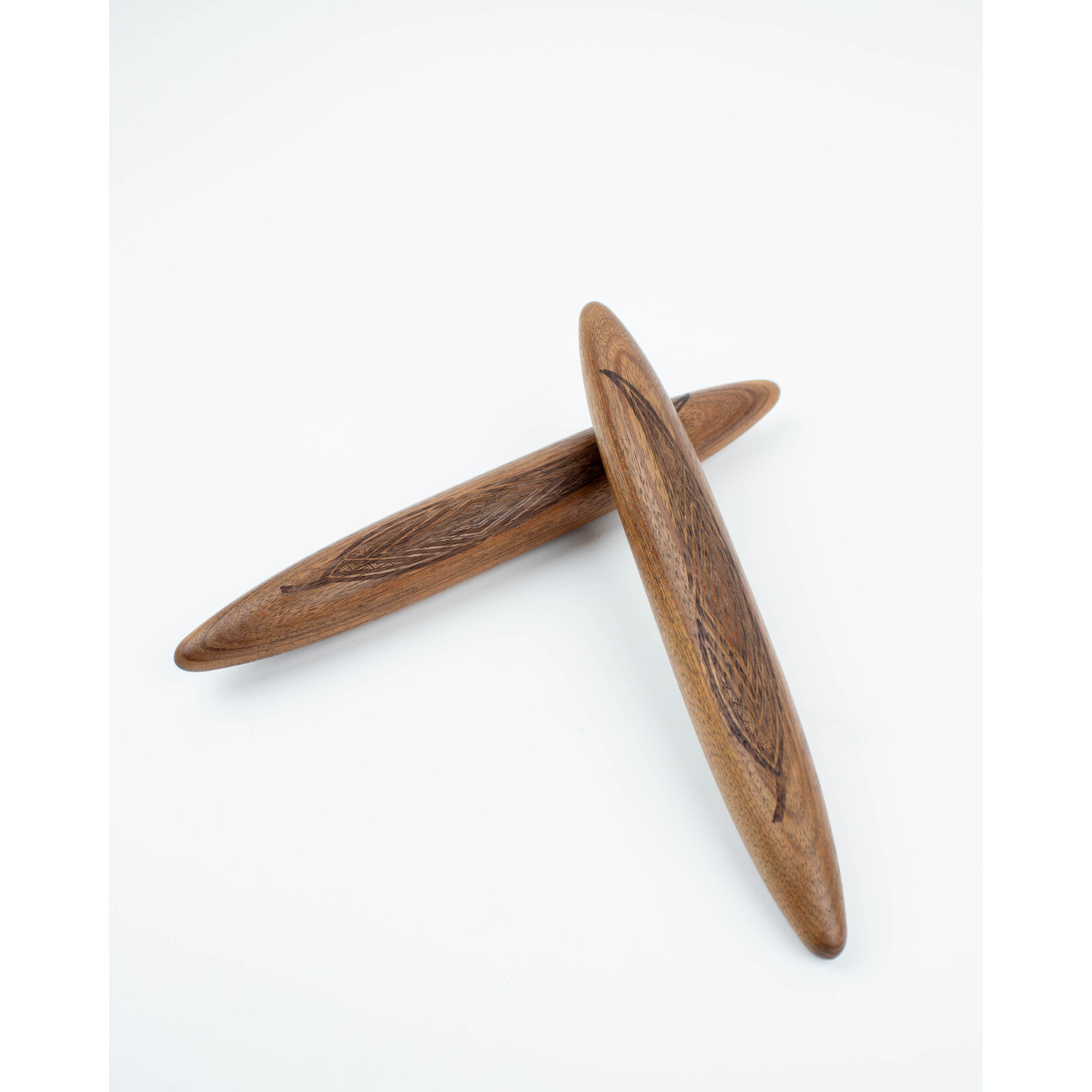 Ngarga Warendj Clapsticks with Gum Leaves