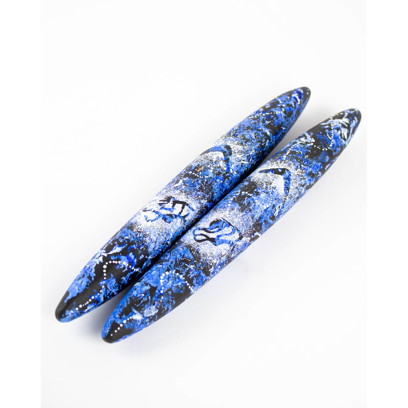 Kevin Williams Large Black Wattle Clapsticks Blue