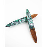 Kevin Williams Large Black Wattle Clapsticks Green