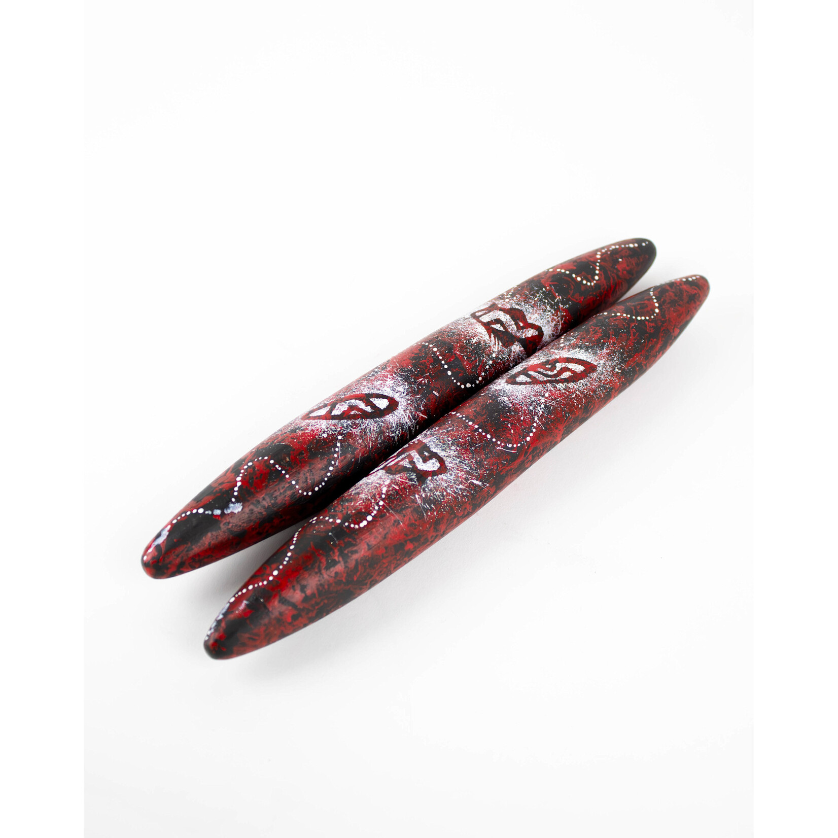 Kevin Williams Large Black Wattle Clapsticks Red