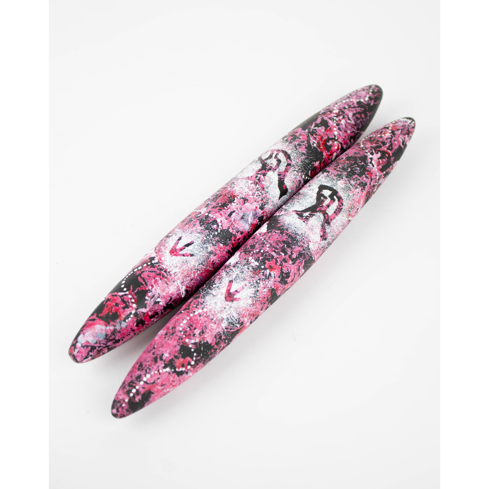 Kevin Williams Large Black Wattle Clapsticks Pink