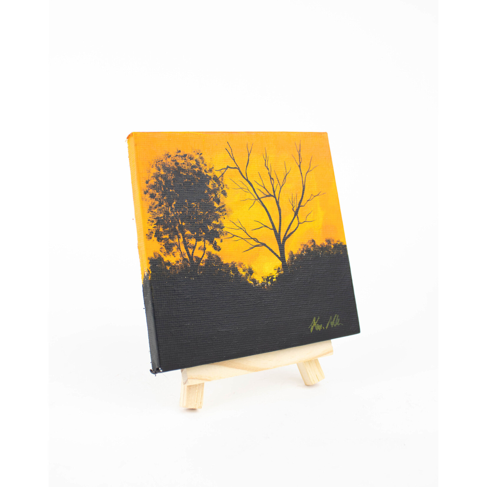 Kevin Williams Small Painting & Easel