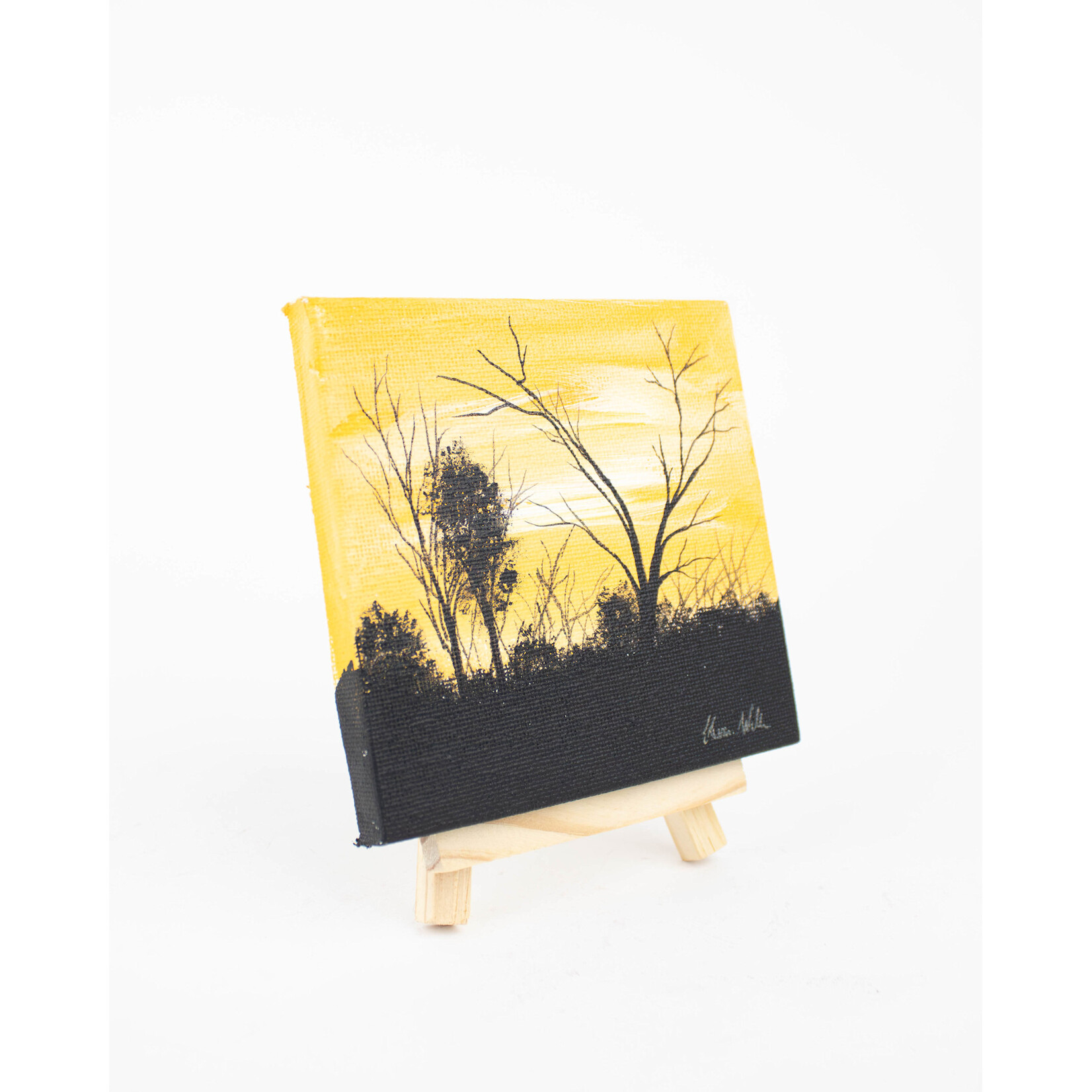 Kevin Williams Small Painting & Easel