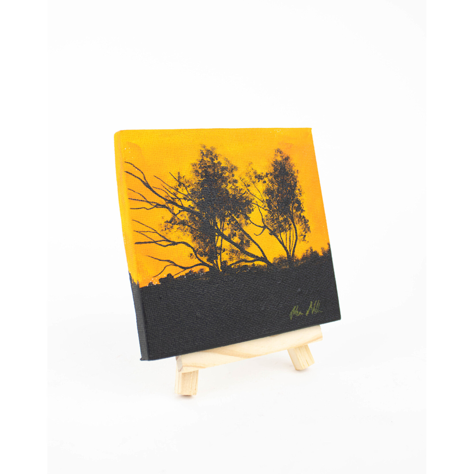 Kevin Williams Small Painting & Easel