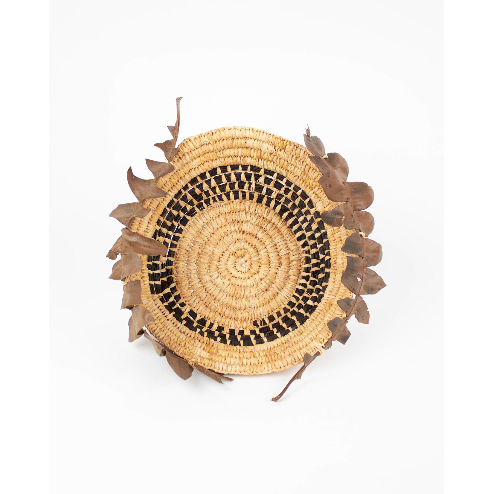 Emma Stenhouse Art Woven Basket with Leaf
