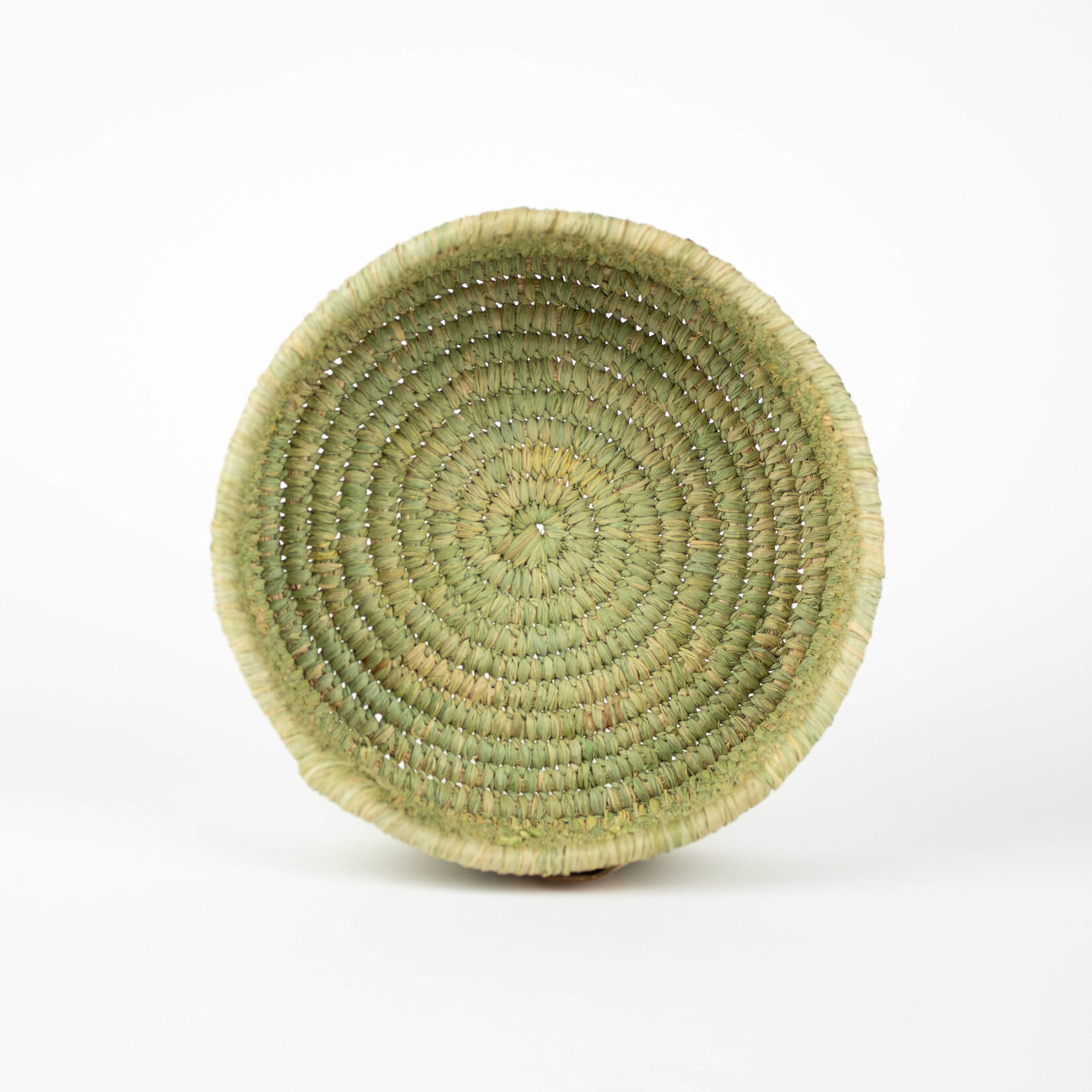 Marbeangrook Designs Raffia Woven Basket (Green)