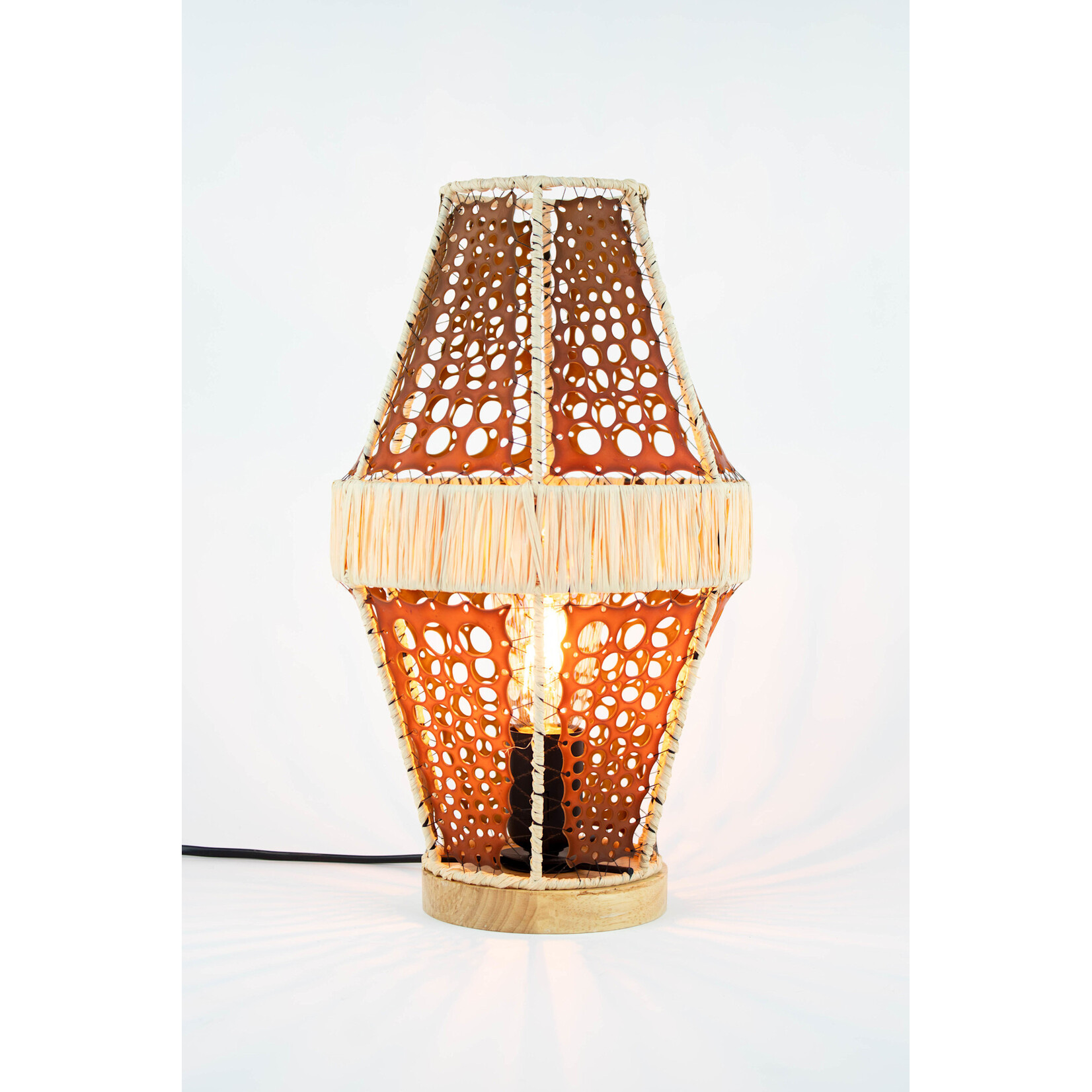 Shandelle Nolan Handmade Woven and Kelp Lamp - Large
