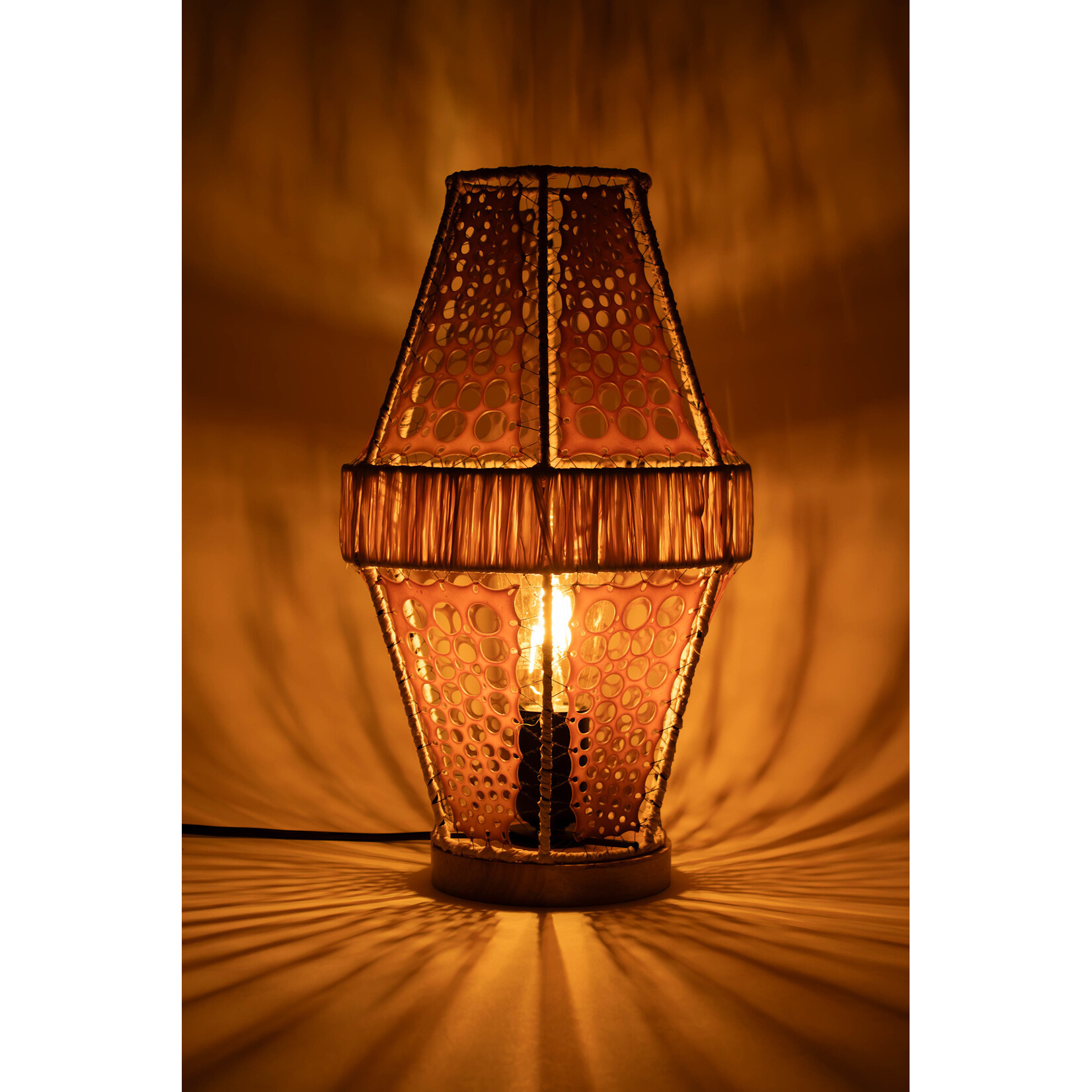Shandelle Nolan Handmade Woven and Kelp Lamp - Large
