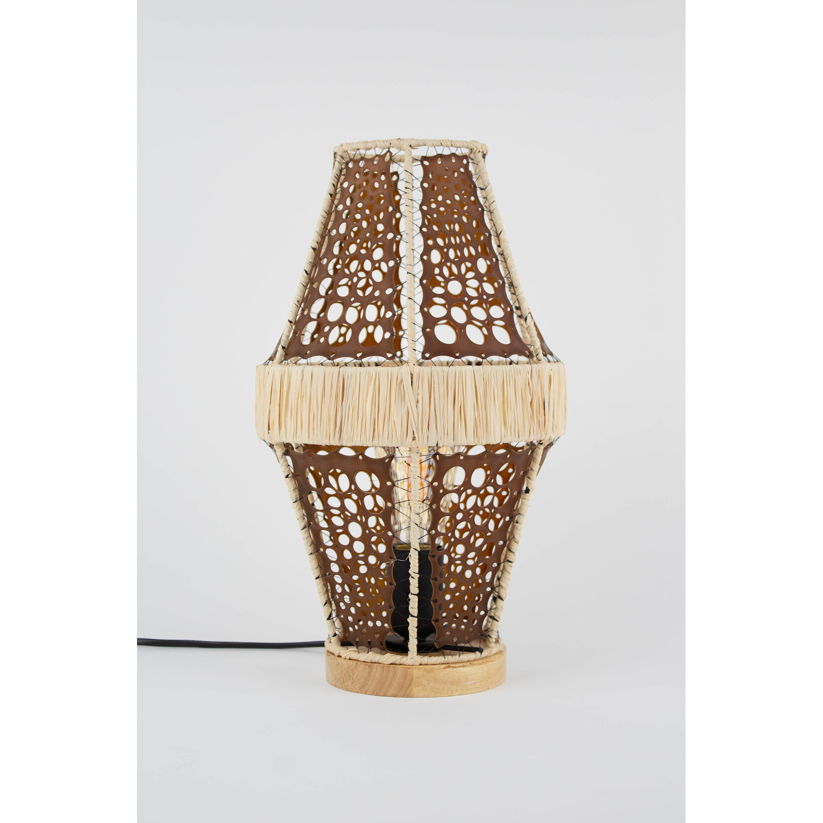 Shandelle Nolan Handmade Woven and Kelp Lamp - Large