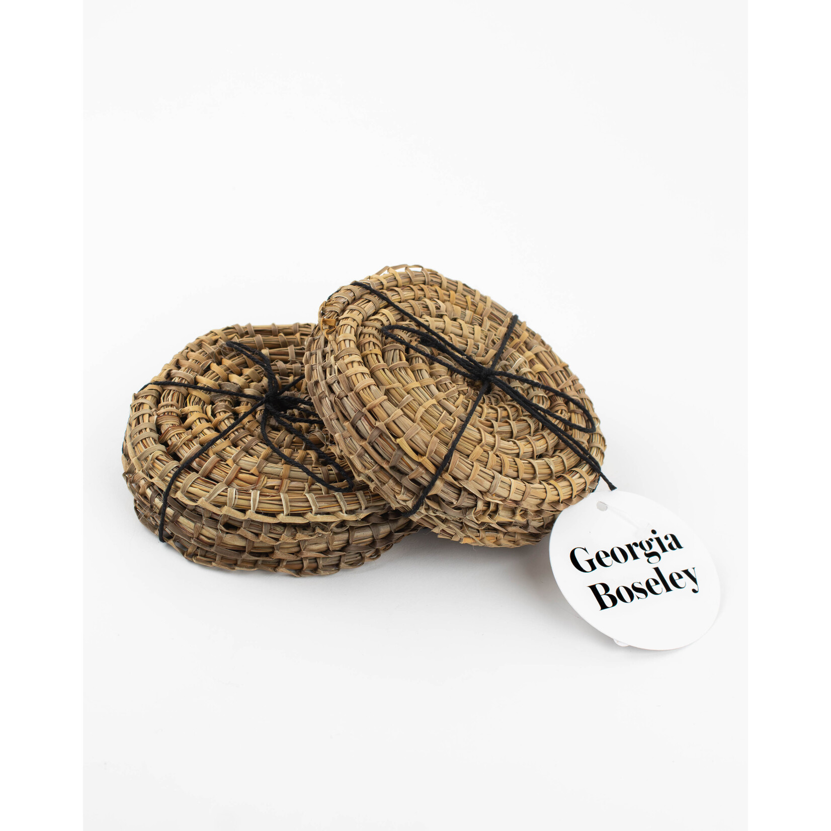Georgia Boseley Woven Coasters — Flax