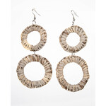 Georgia Boseley 'Double Hoop' Earrings Light Grey