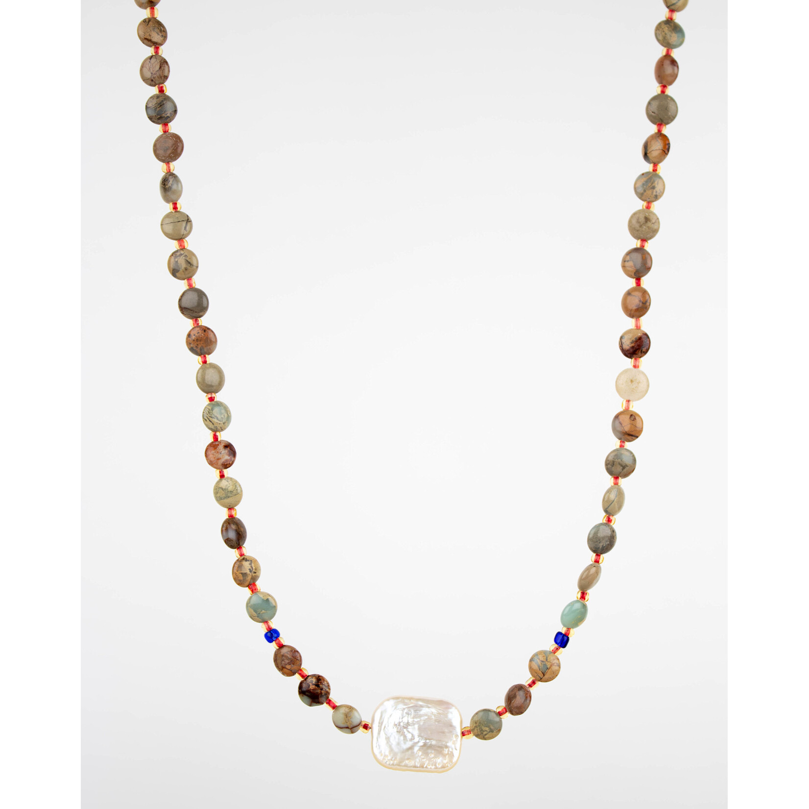 Yasmin Silveira Fresh Water Pearl and Beads Necklace