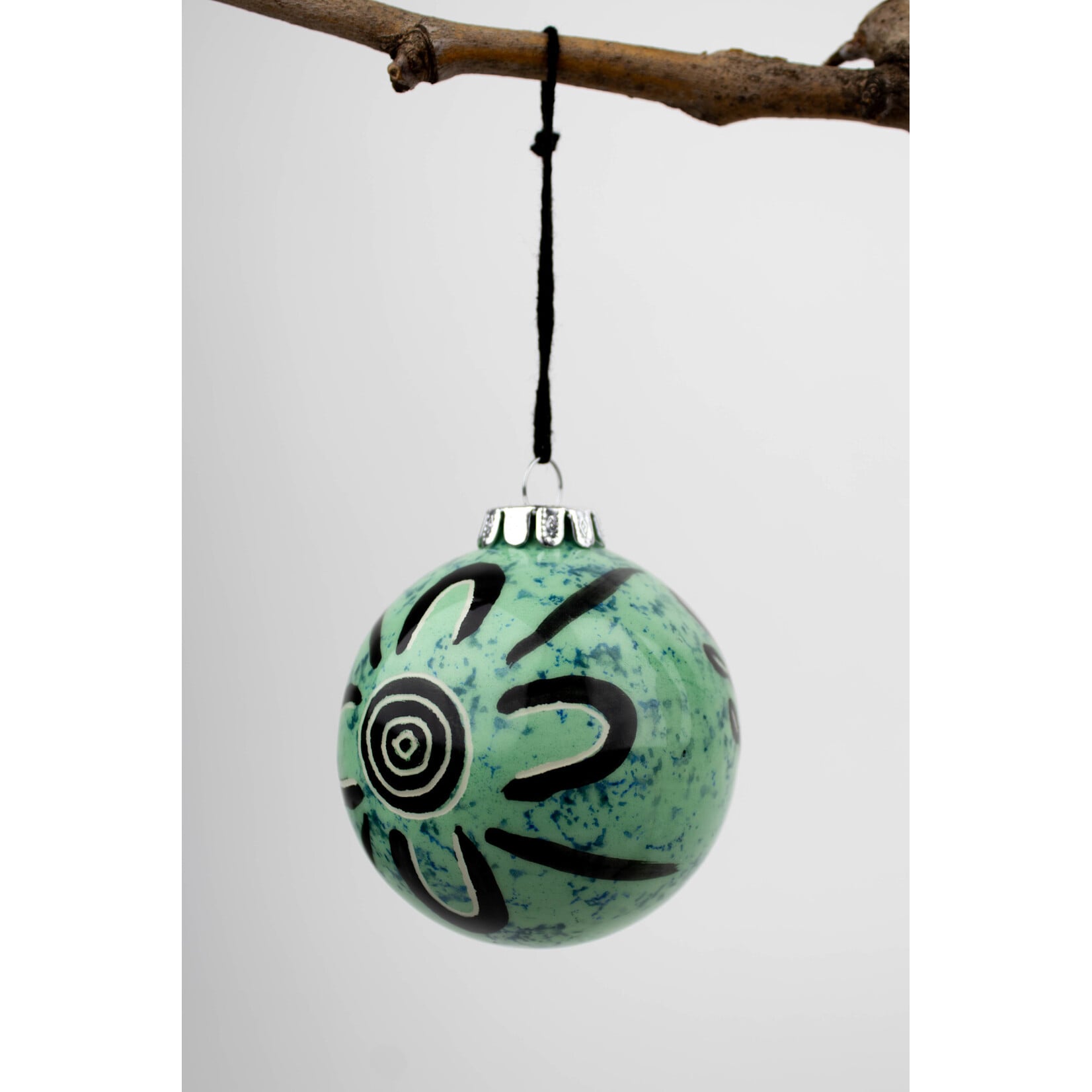 BNYM Small Ceramic Bauble - Green