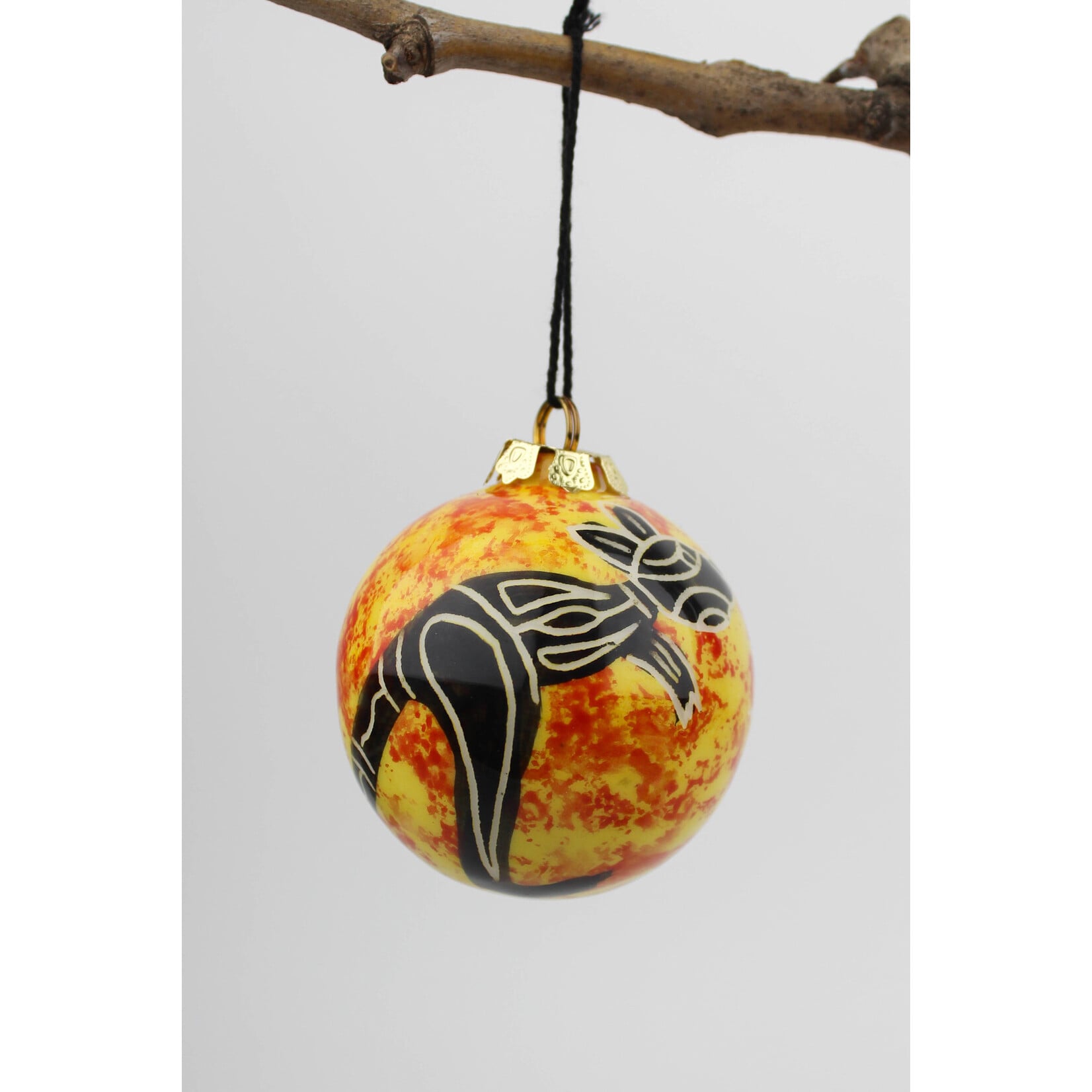 BNYM Small Ceramic Bauble - Orange