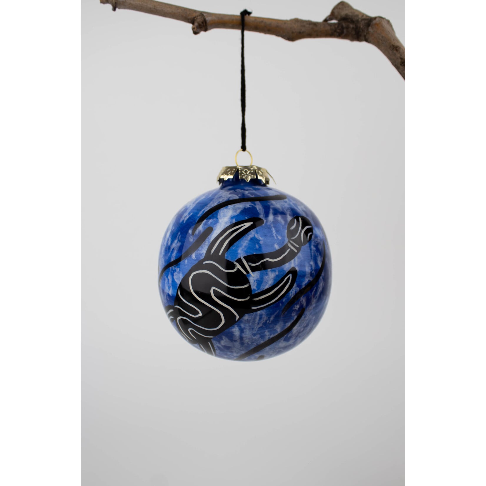 BNYM Medium Ceramic Bauble - Blue