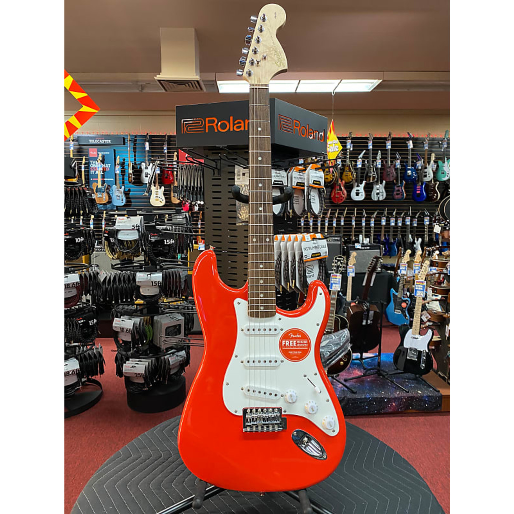 Squier Squier Affinity Stratocaster - Race Red with Rosewood Fingerboard