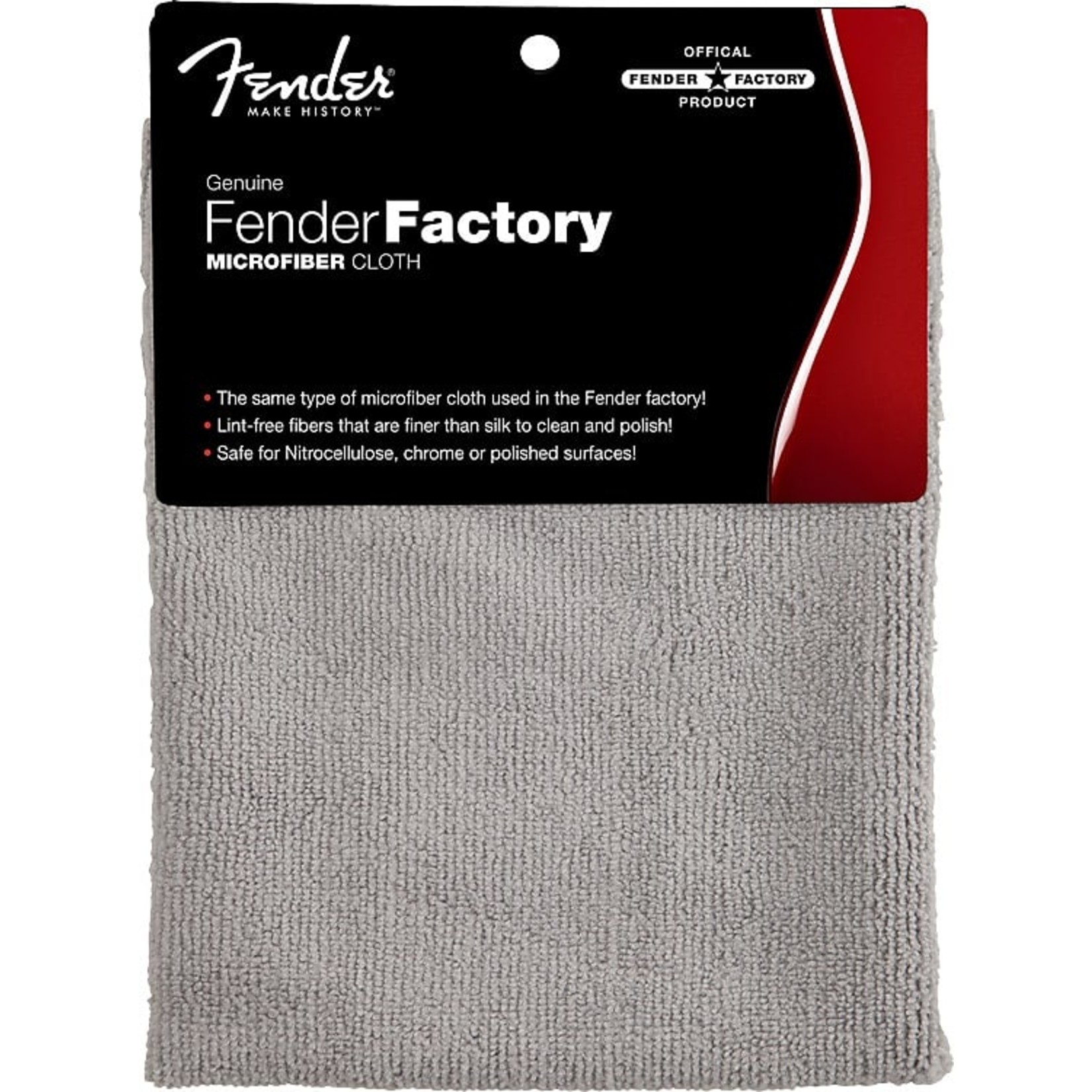 Fender Fender® Factory Microfiber Cloth, Gray