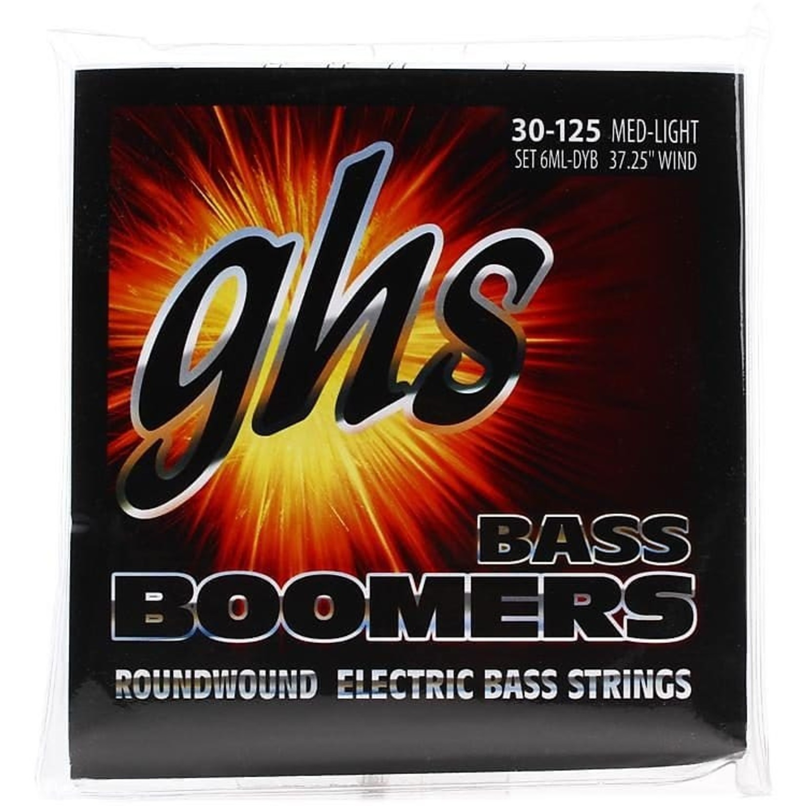 GHS GHS 6ML-DYB Bass Boomers Roundwound Long Scale Medium Light 6-string Electric Bass Strings