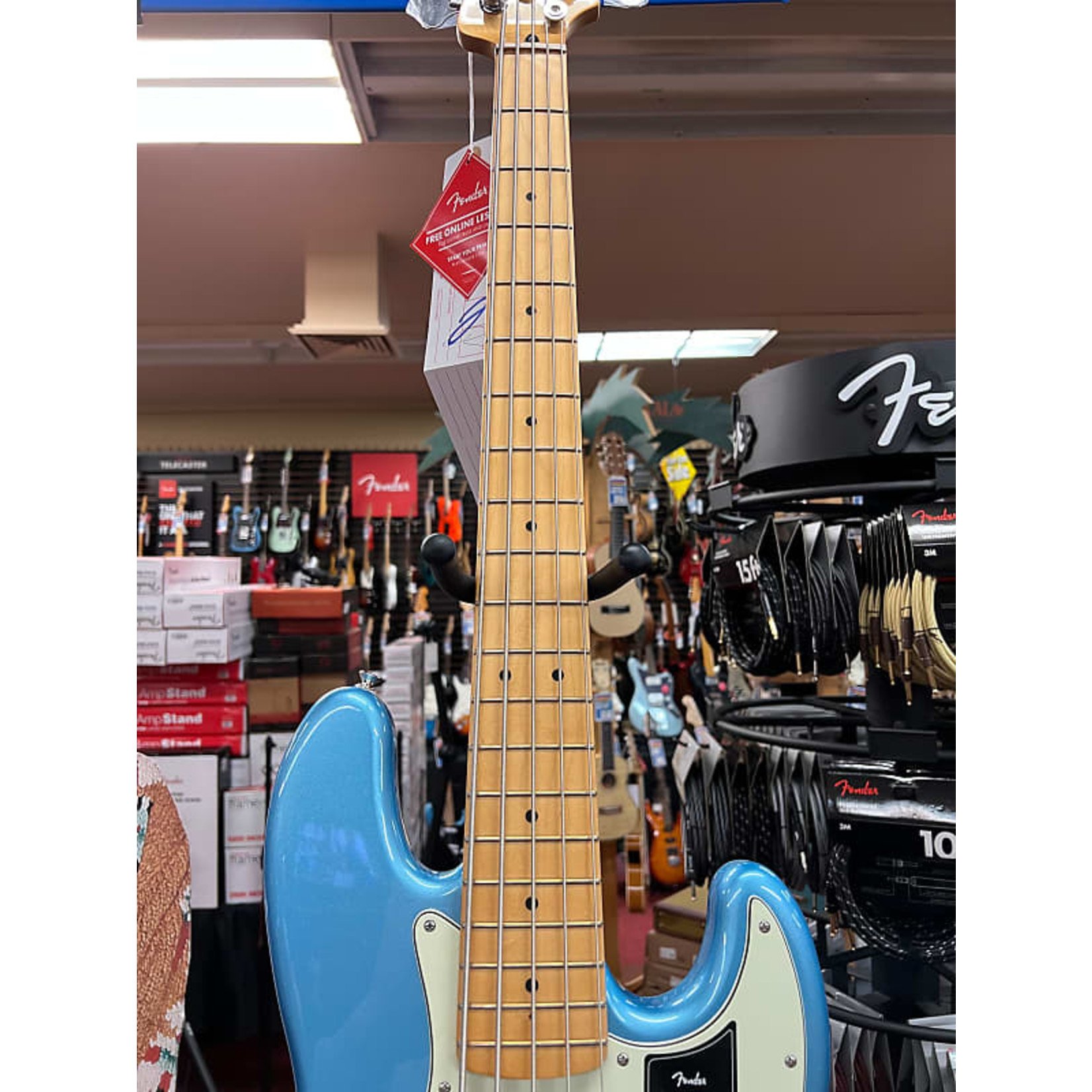 Fender Fender Player Plus Jazz Bass® V, Maple Fingerboard, Opal Spark