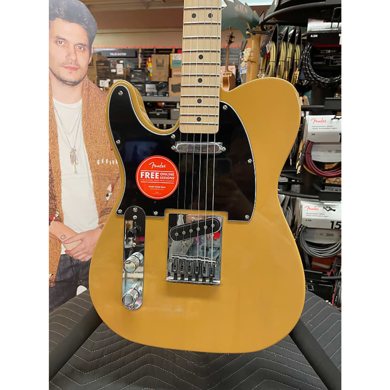 Squier ON SALE-Squier Affinity Series Telecaster Left-Handed- Butterscotch Blonde