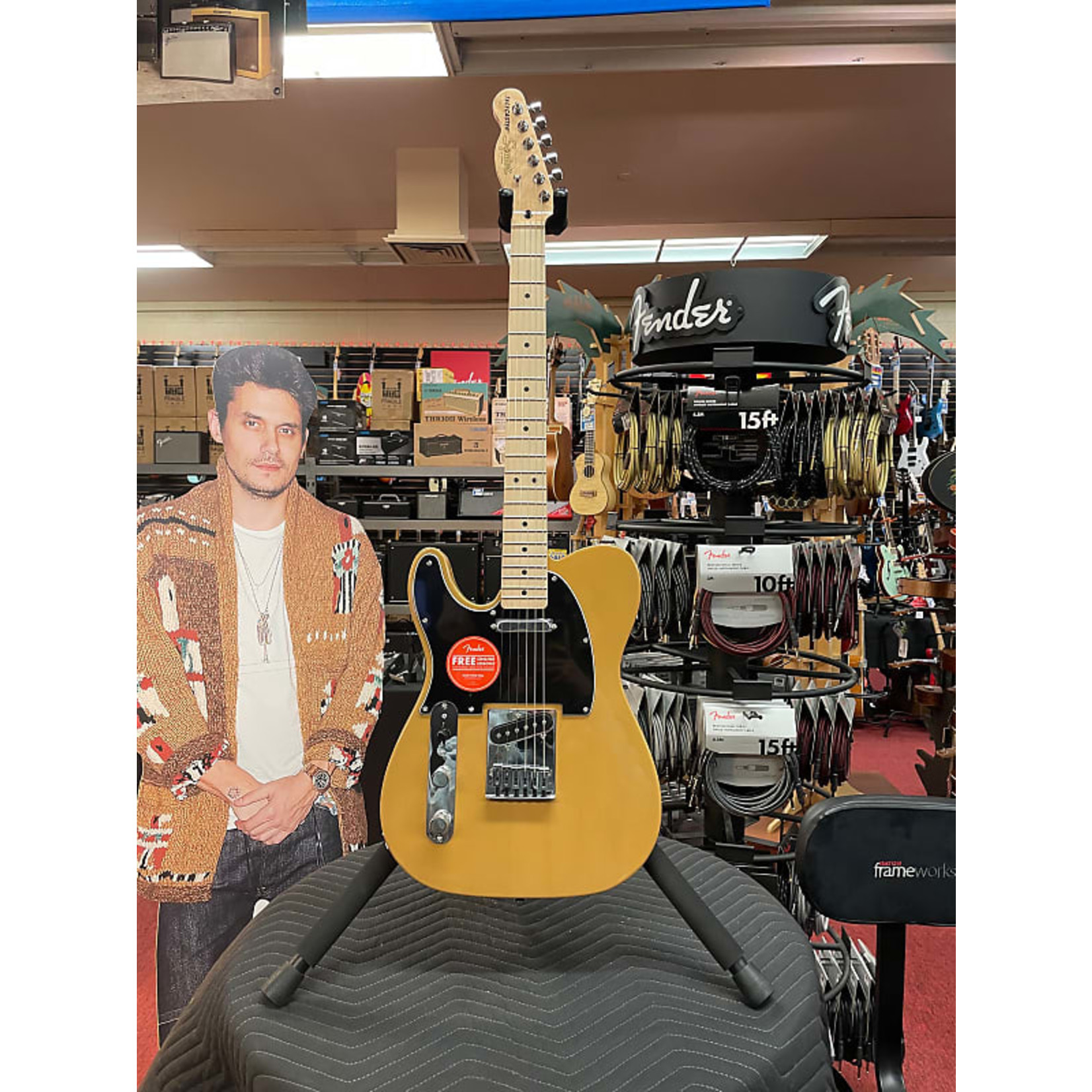 Squier ON SALE-Squier Affinity Series Telecaster Left-Handed- Butterscotch Blonde