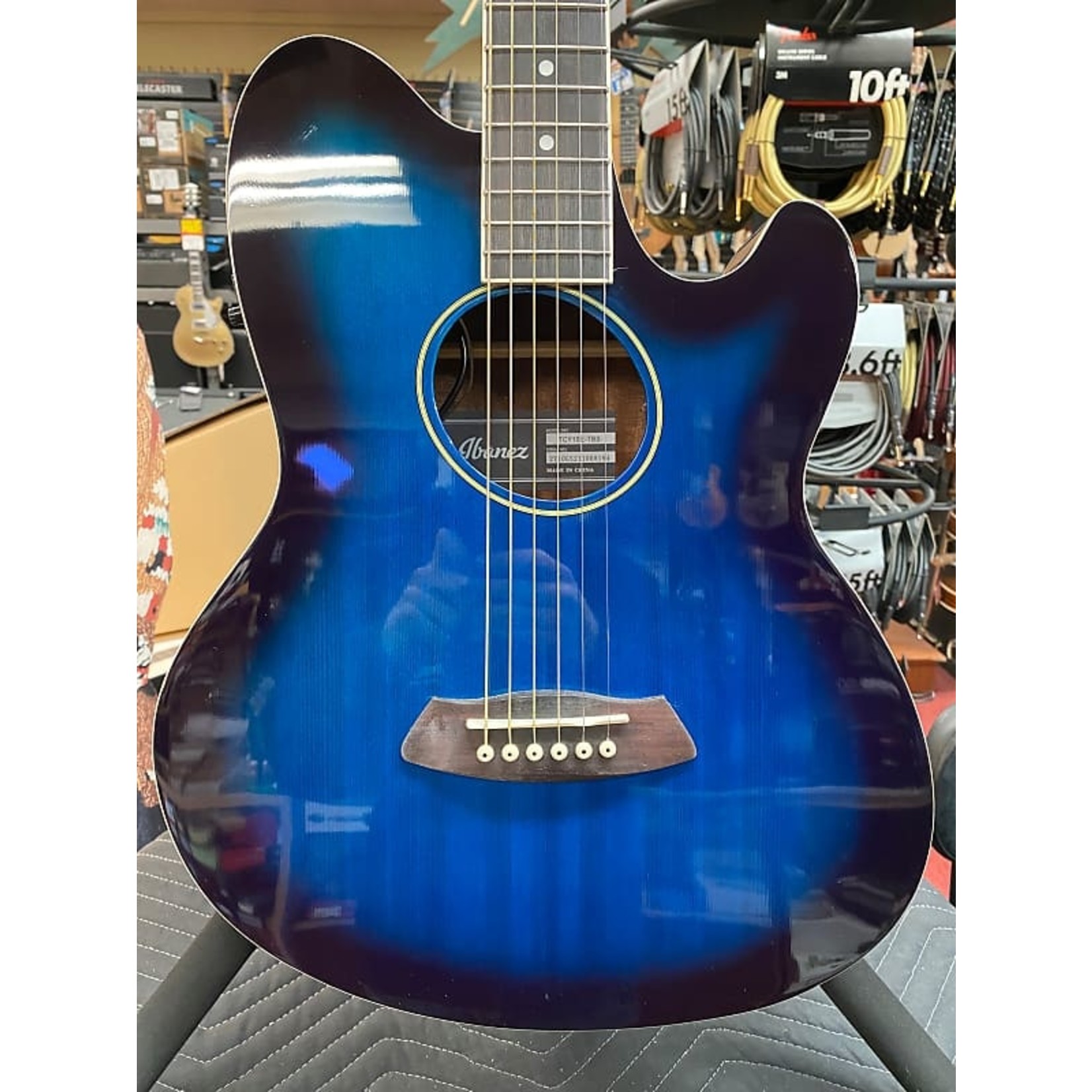 ibanez talman acoustic blue