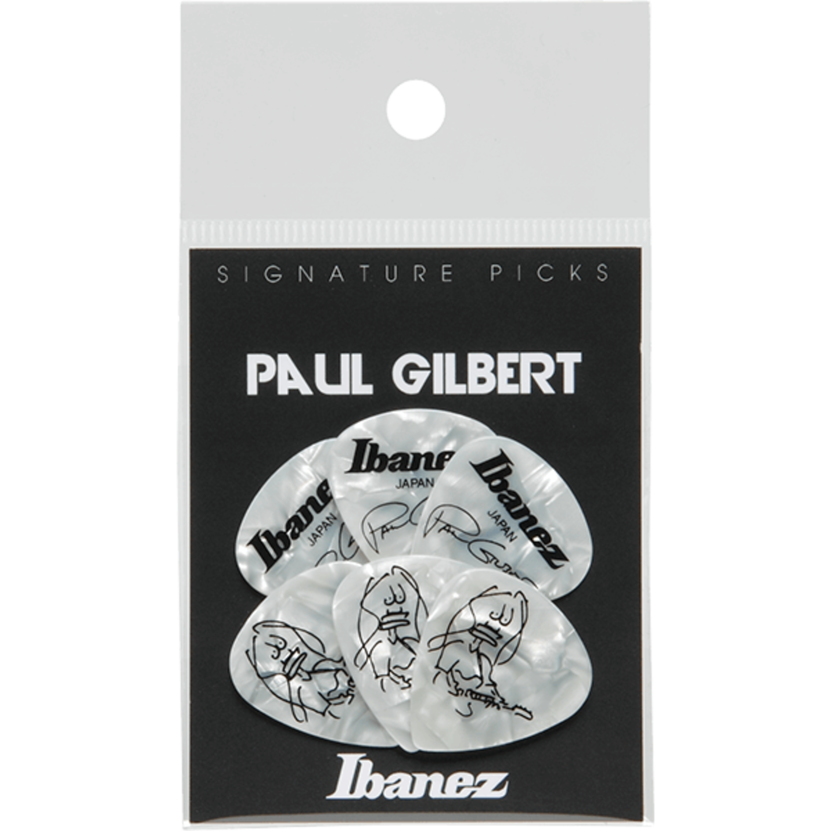 Ibanez Ibanez Paul Gilbert Signature Picks Pearl White