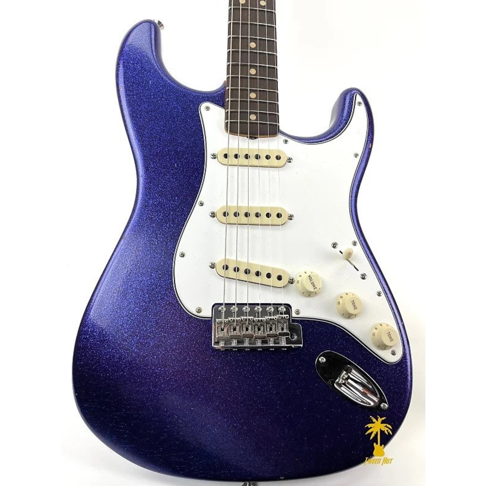 fender stratocaster purple sparkle