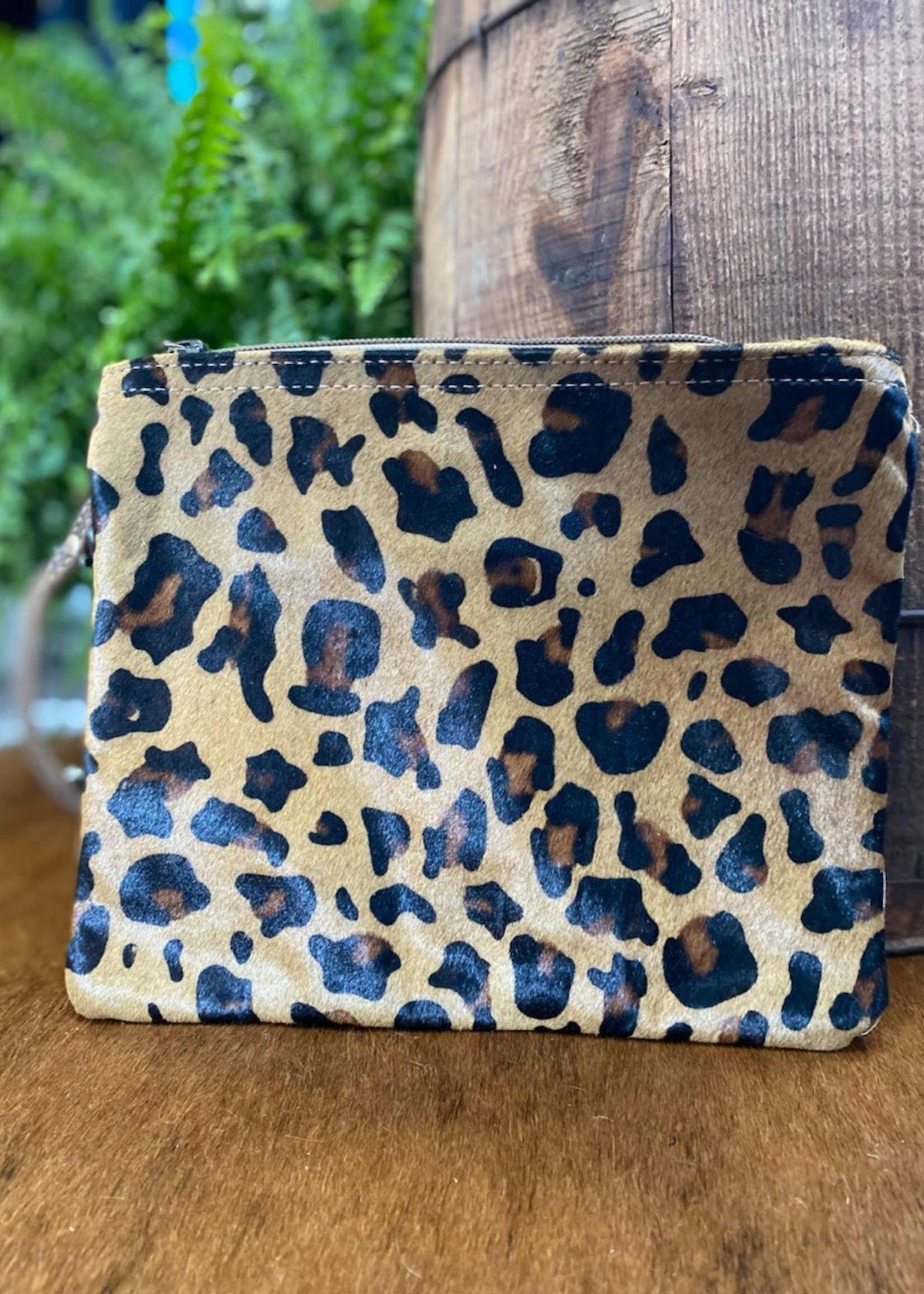 Myra Bags Retro Leopard Print Crossbody Bag