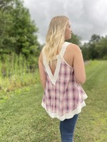 POL Plaid Pocket Tank