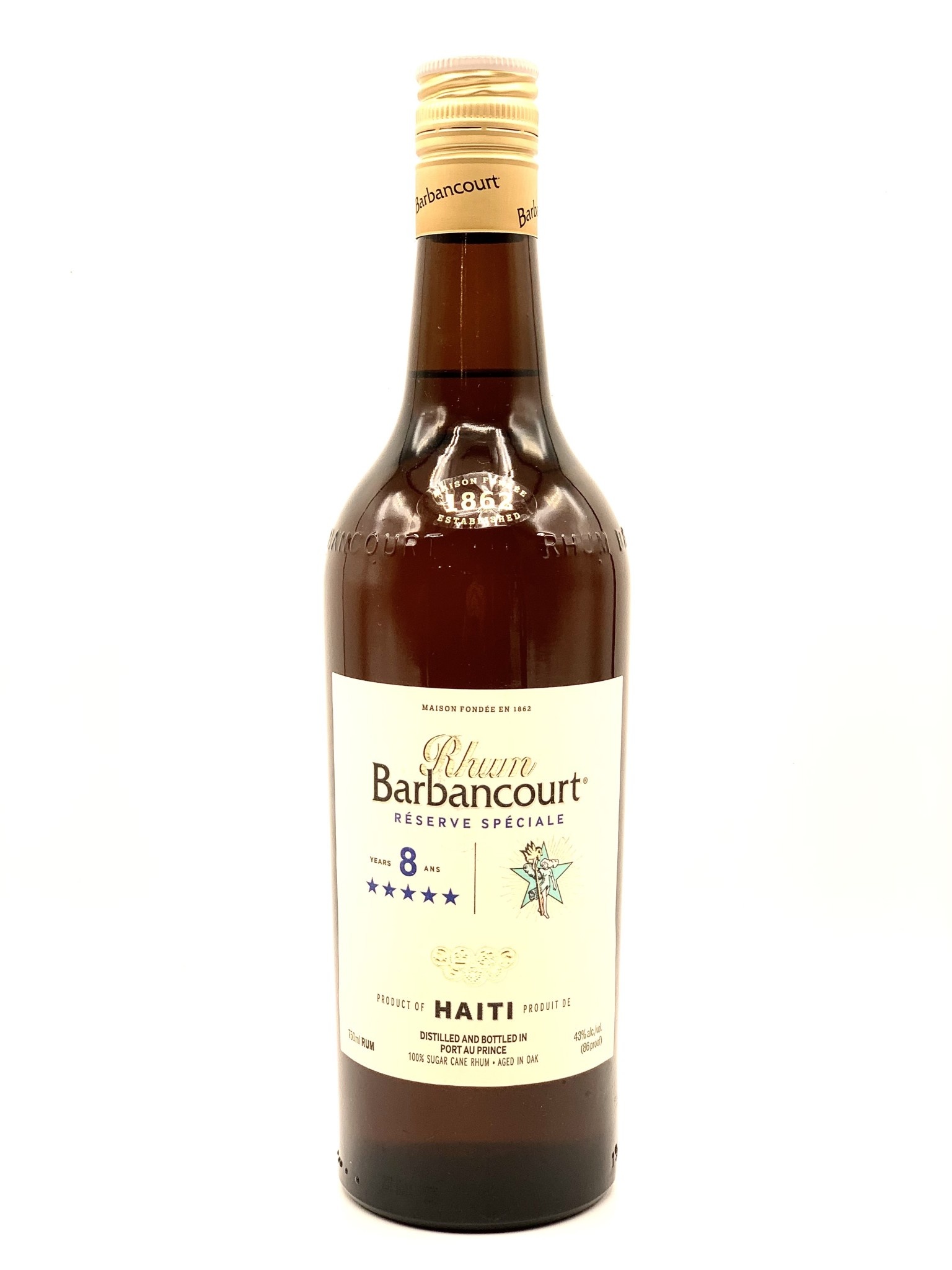 Rhum (Rum) Barbancourt 5 Star Reserve Speciale 750ml (86 Proof) THE
