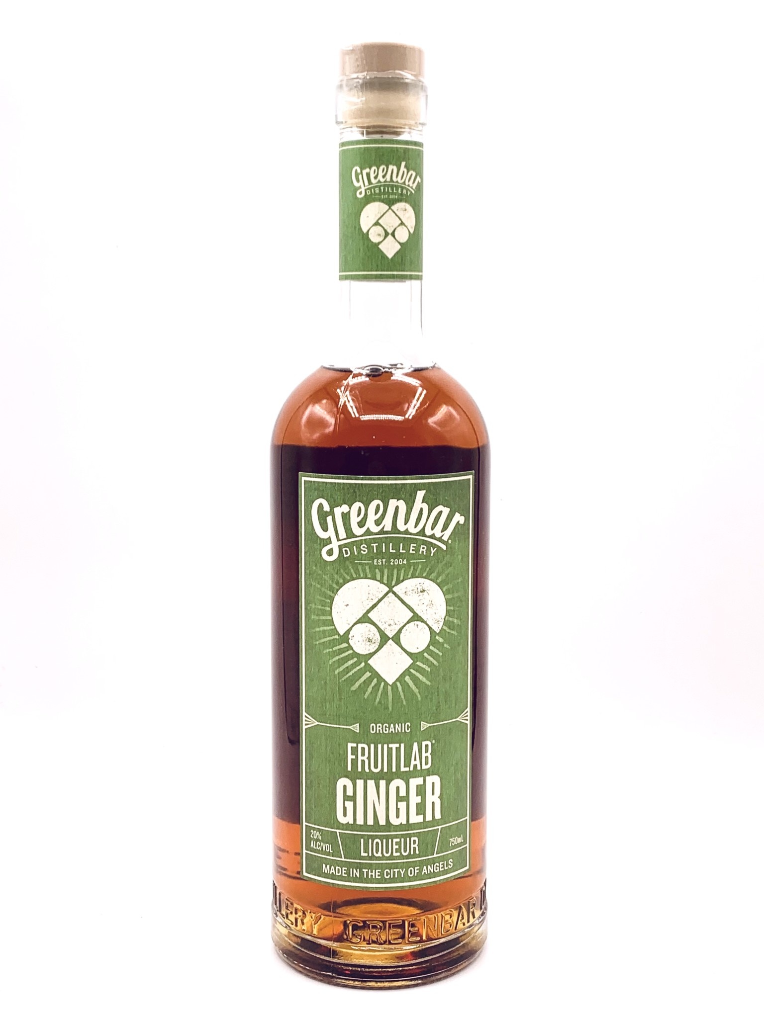 Greenbar Organic Ginger Liqueur 750ml (40 Proof)