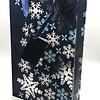 2-Bottle Blue Snowflake Bag