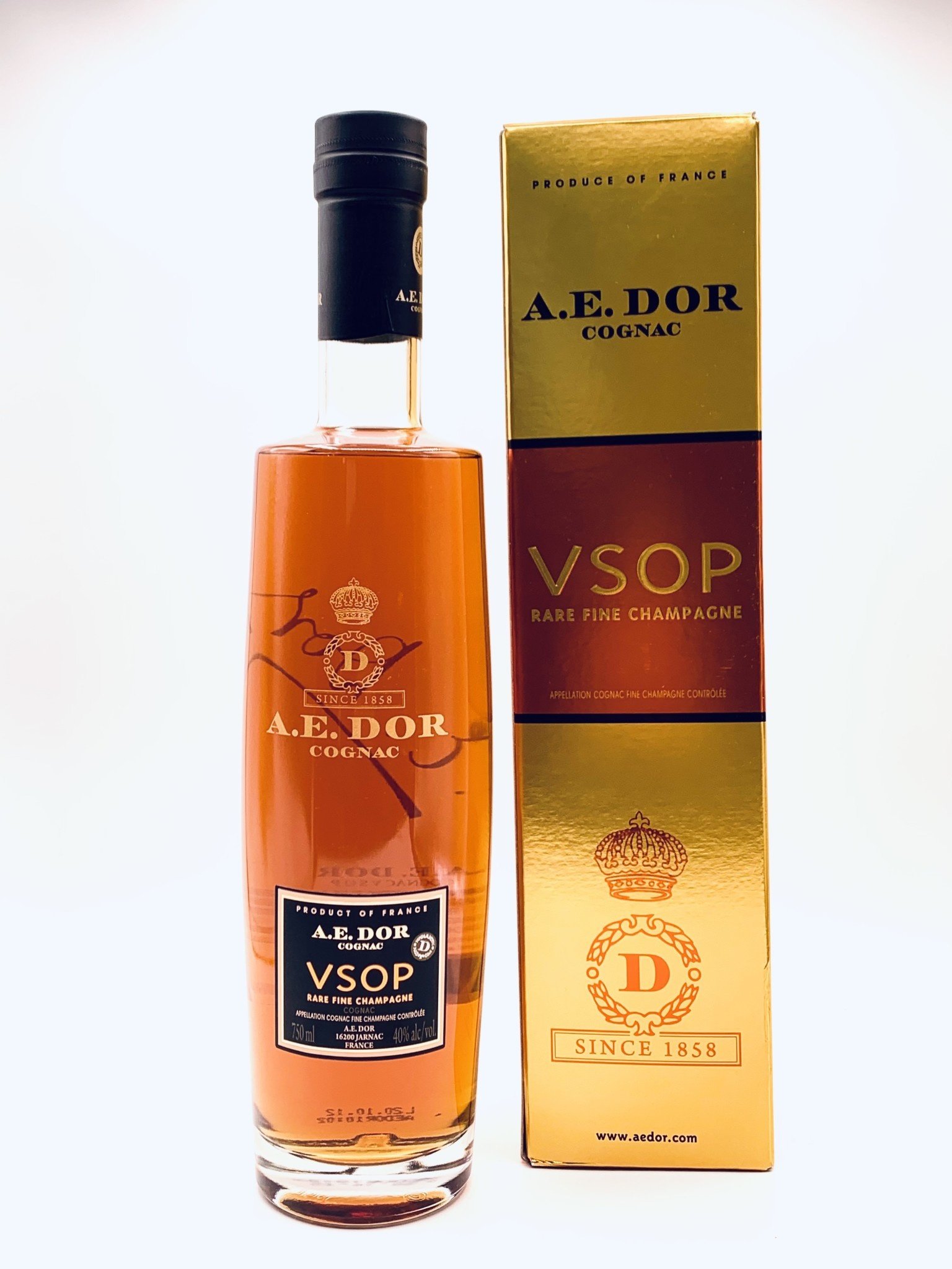 A E DOR Cognac VSOP Fine Champagne A.O.C.  (80 proof)  700ml