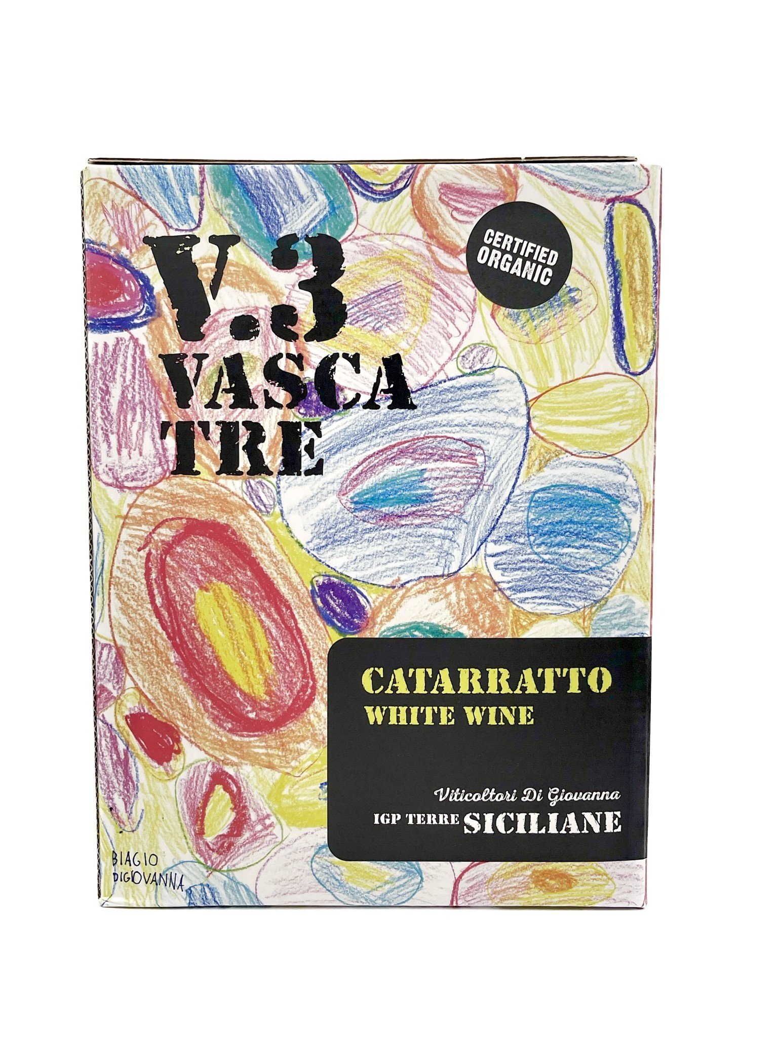 Siciliane Catarratto Bianco 2023 Vasca Tre di Giovanna 3.0 Liter Box