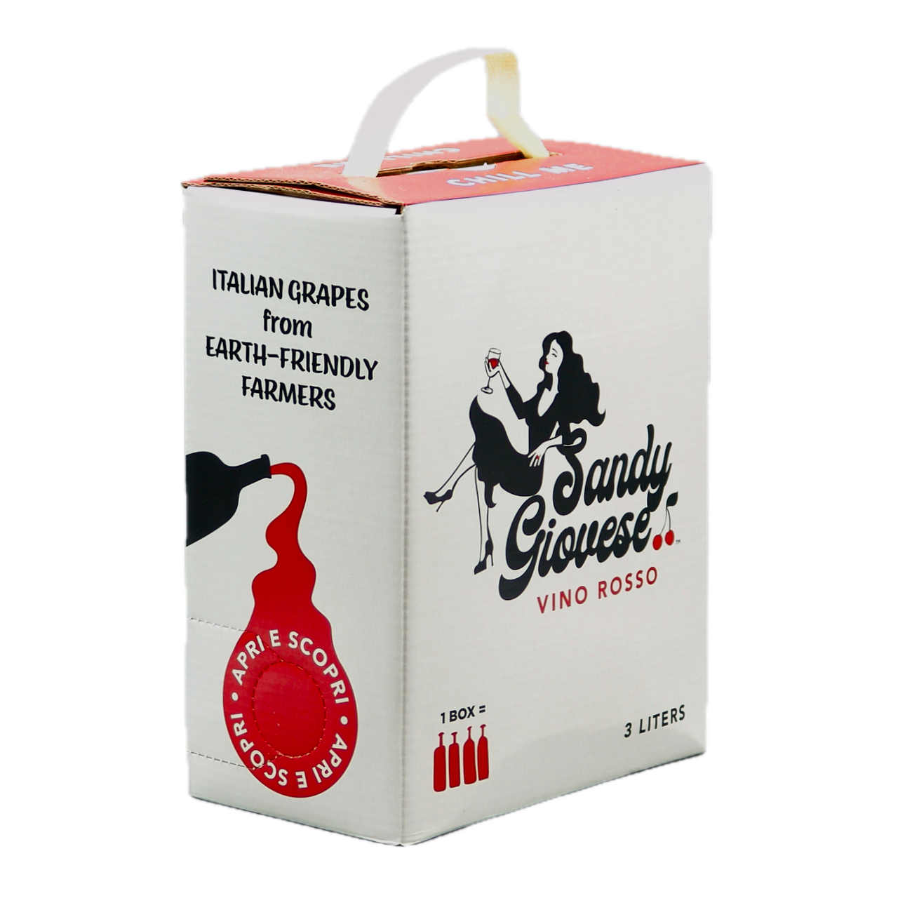 Sangiovese Vino Rosso 2023 Sandy Giovese Box 3.0 liters
