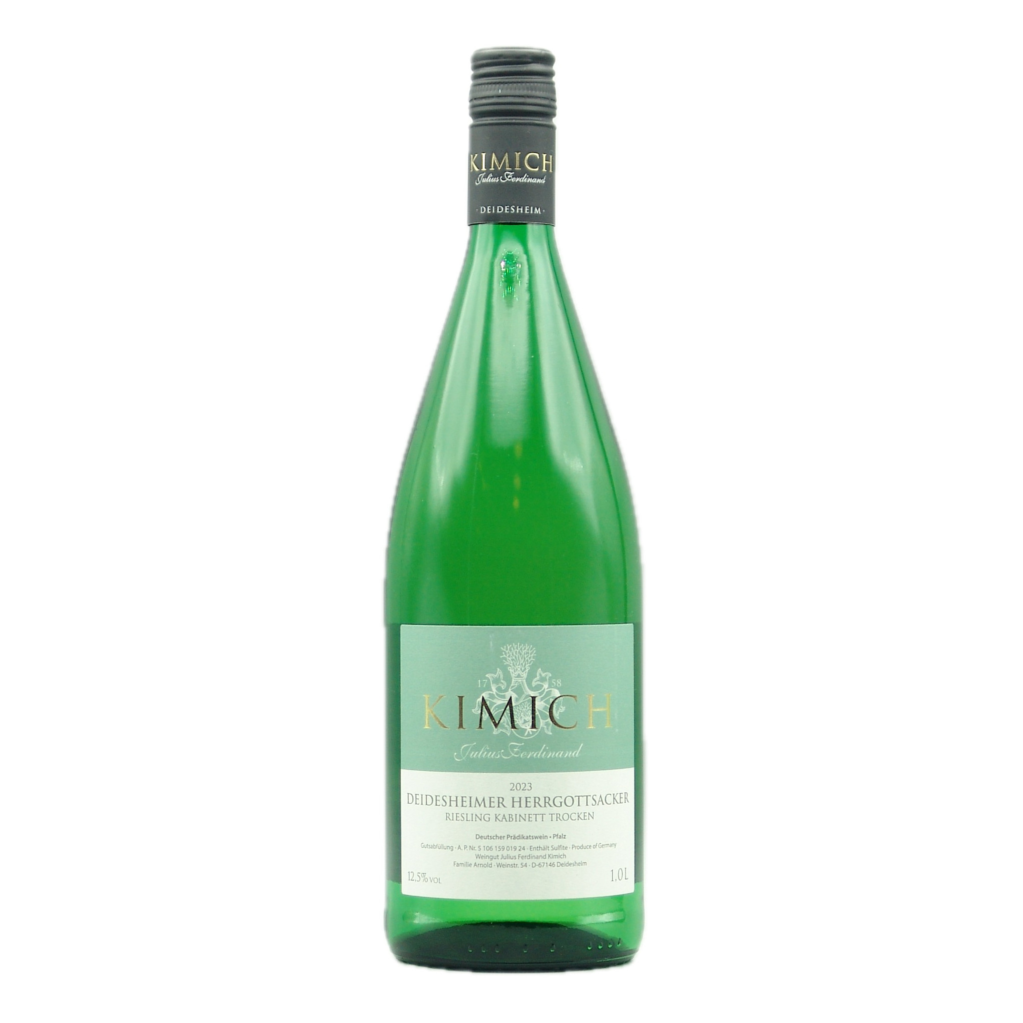 Pfalz Deidesheimer Riesling 2023 Kimich Herrgottsacker Kabinet Trocken  1.0L