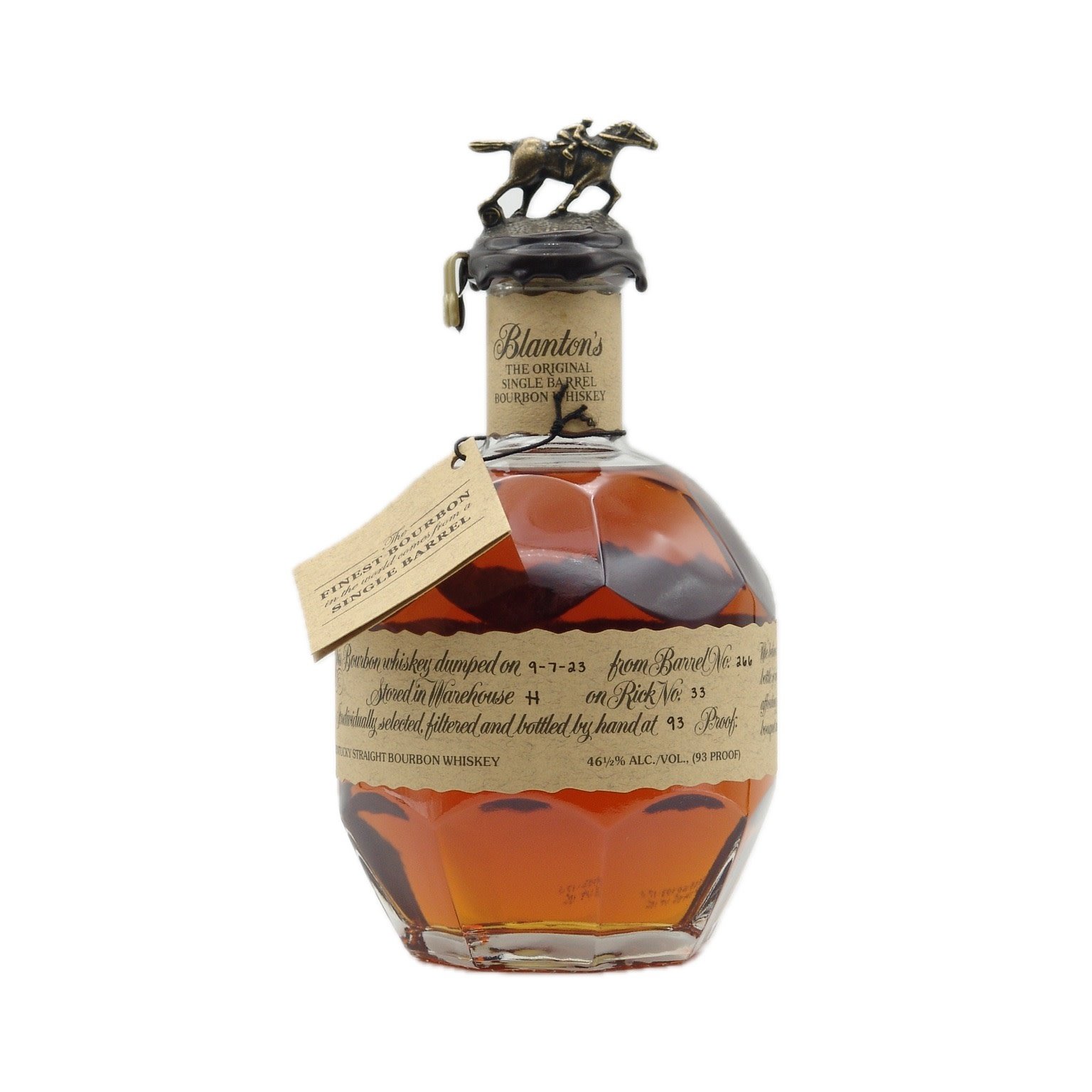 Blanton's Single Barrel Kentucky Bourbon Whiskey 750ml (93 Blanton's Single Barrel Kentucky Bourbon Whiskey 750ml (93