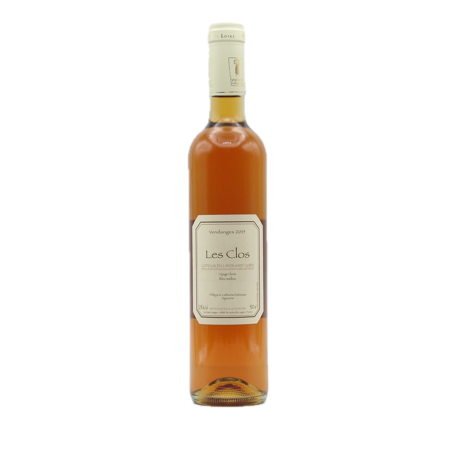 Coteaux du Layon-St. Aubin “Les Clos” Moelleux 2015 Domaine Philippe Delesvaux  500ml