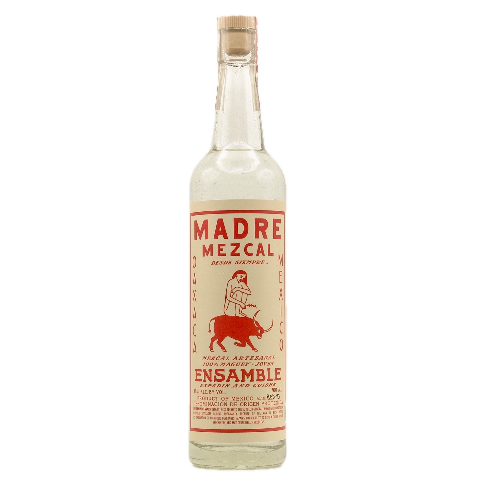 Madre Oaxaca Mezcal Joven  750ml (90 proof)