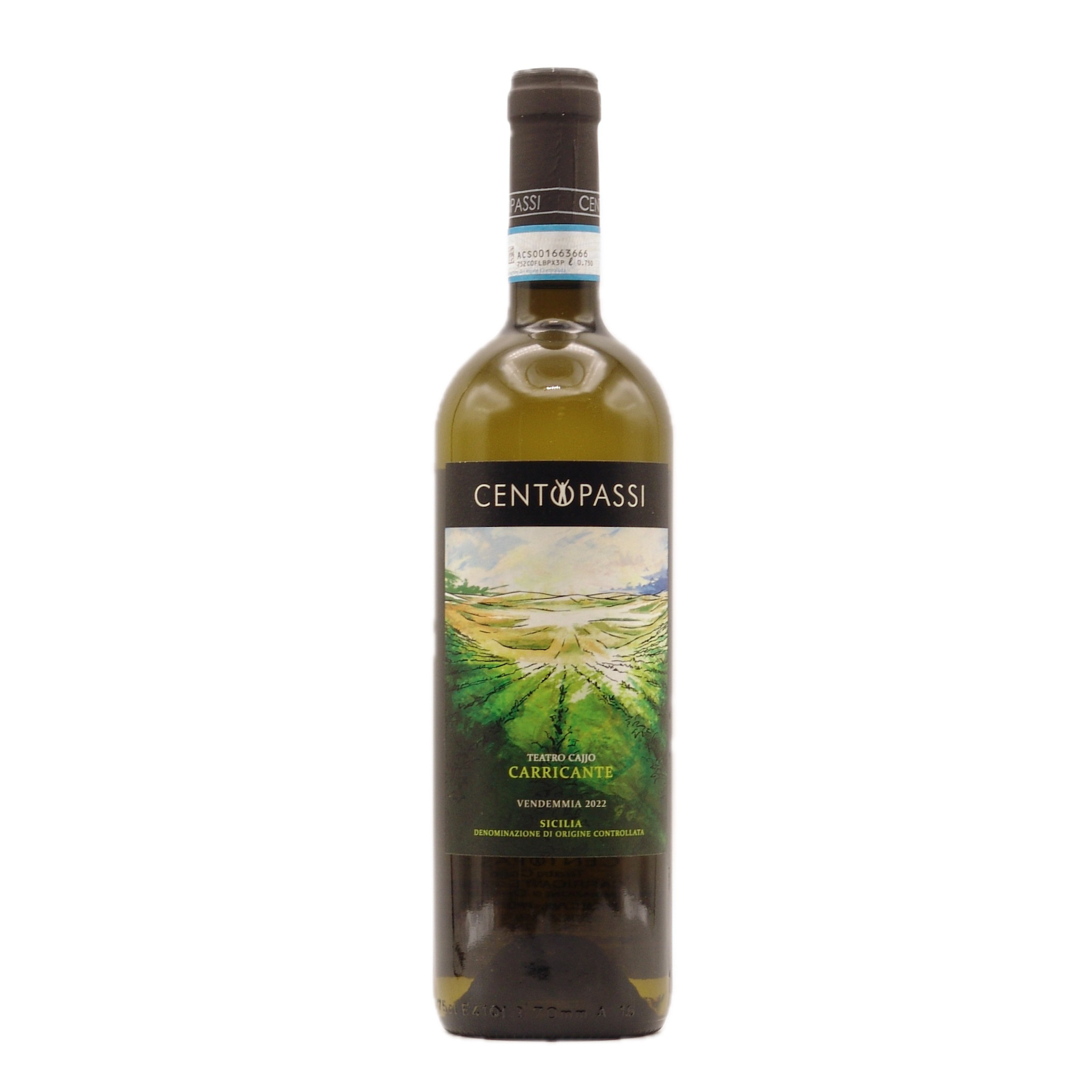 Sicilian Carricante 2022 Centopassi "Teatro Cajjo" 750ml