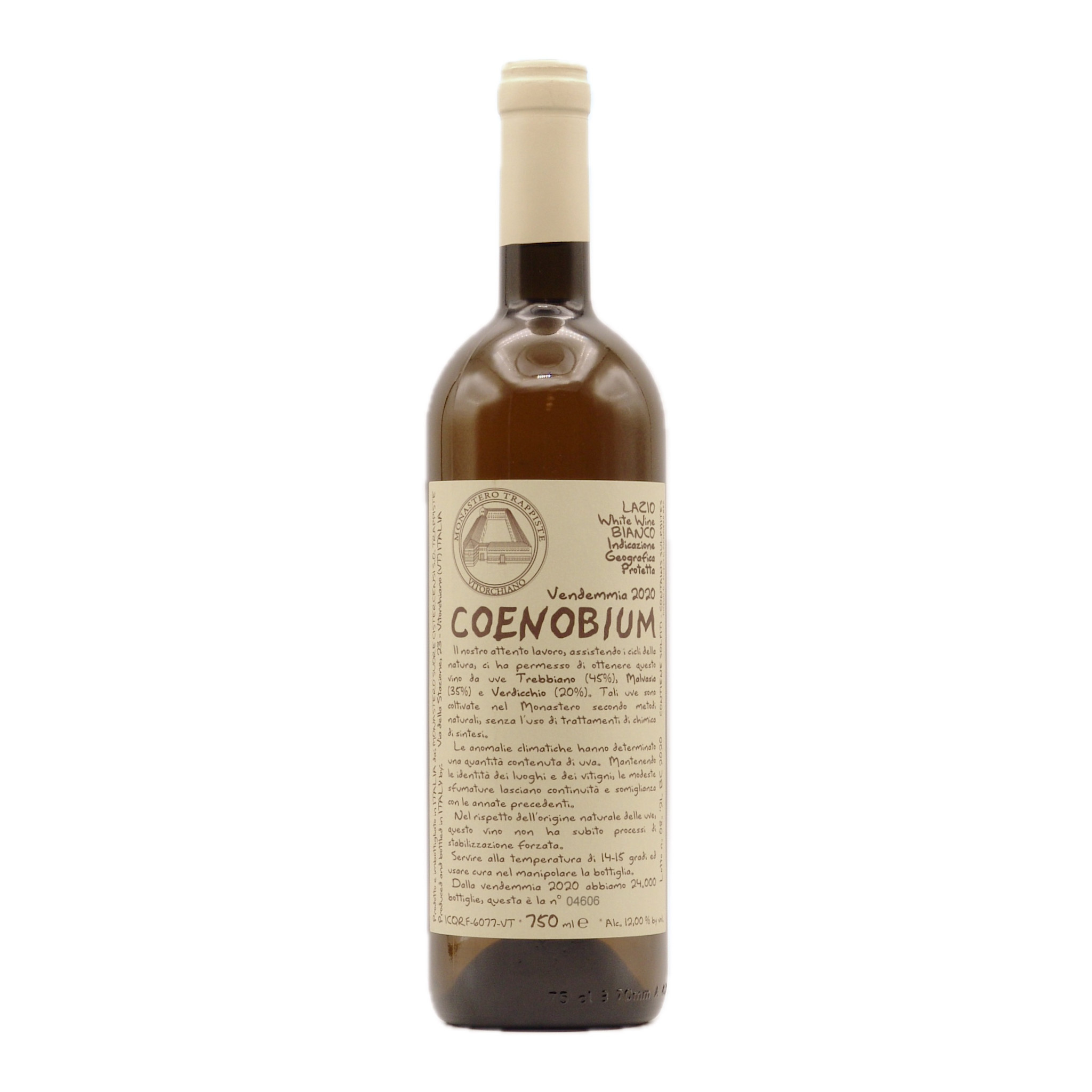 Lazio Bianco 2020 Monastero Suore Cistercensi “Coenobium” 750ml
