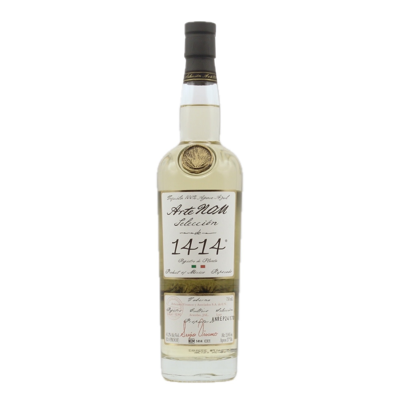 Arte Nom 1414 Tequila Reposado (82.4 proof) 750ml