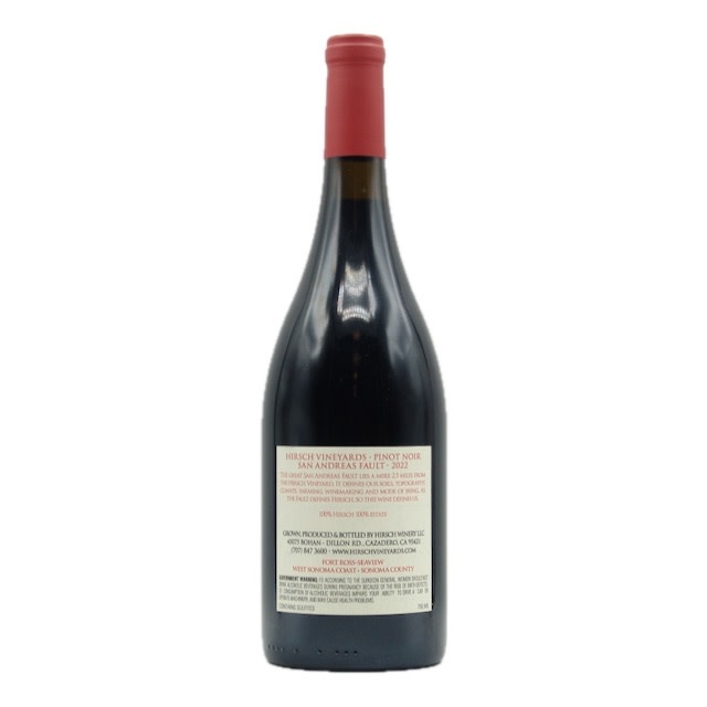 Sonoma Coast San Andreas Fault Pinot Noir 2022 Hirsch Vineyards 750ml