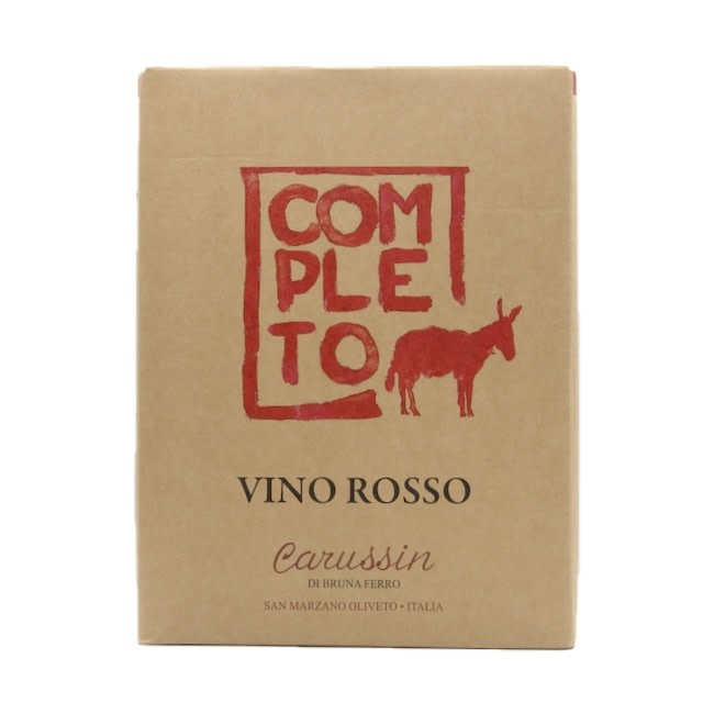Piedmont "Completo" Vino Rosso 2023 Carussin Azienda  3.0 Liter Box