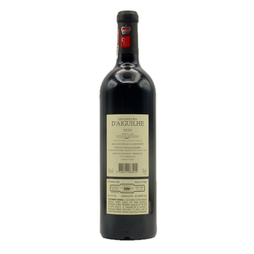 Castillon Cotes de Bordeaux 2020 Seigneurs D Aiguilhe 750ml